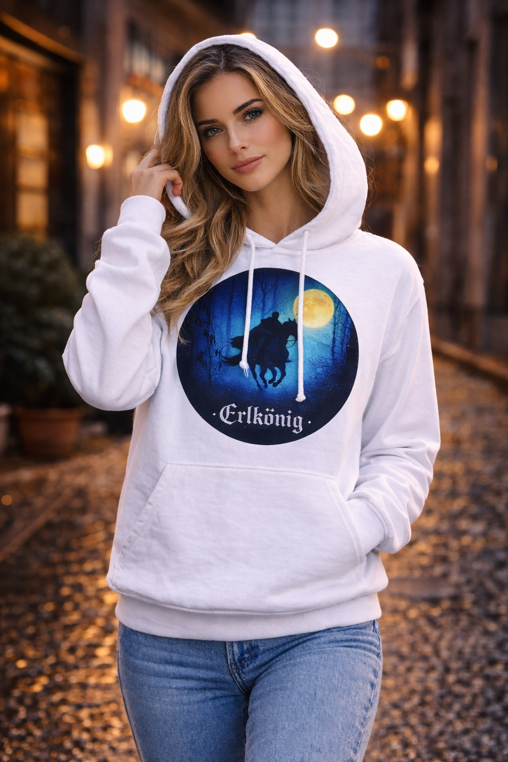 Moon Rider T-Shirt – Mystisches Nacht Design  Hoodie passend zum Song Erlkönig