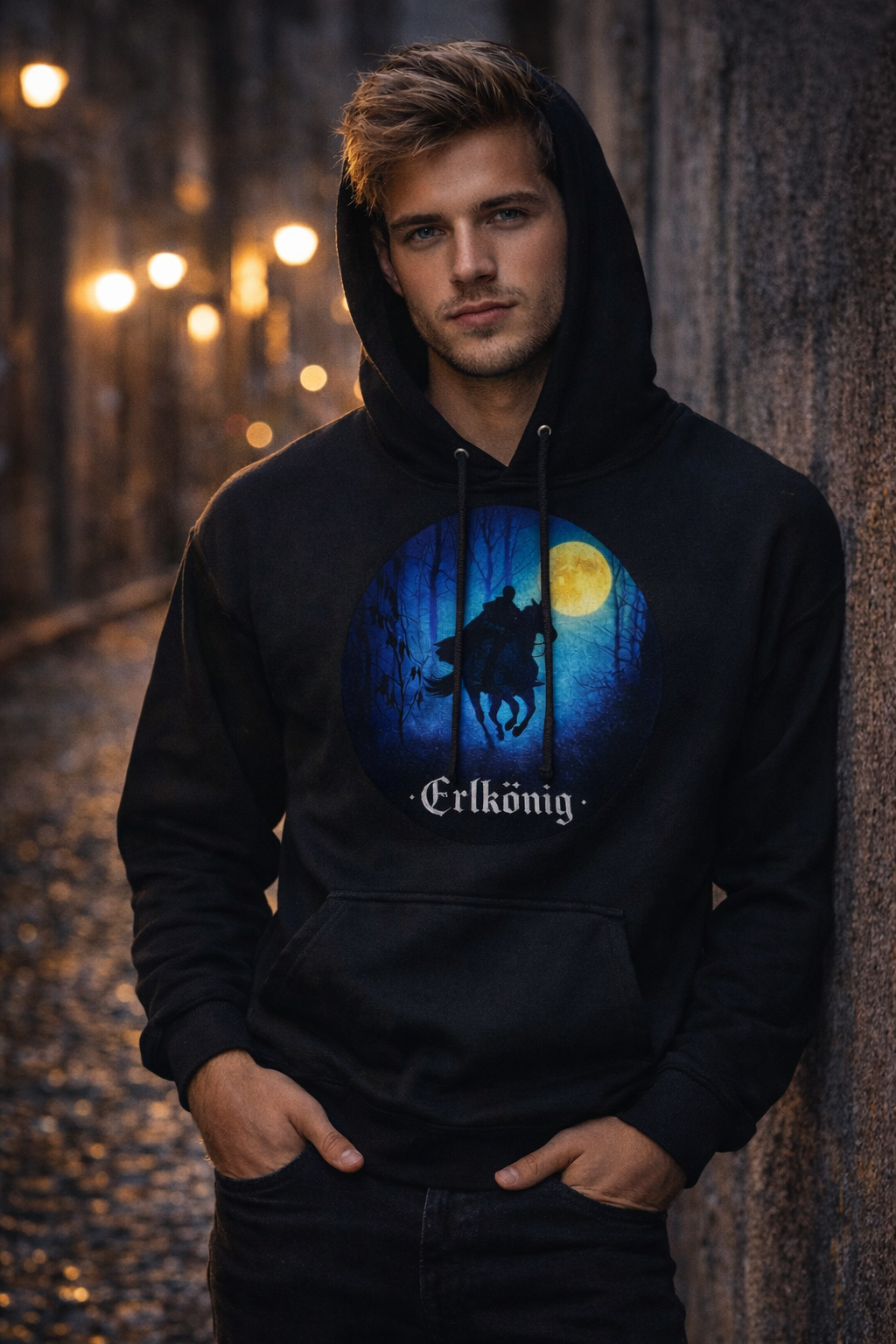Moon Rider T-Shirt – Mystisches Nacht Design  Hoodie passend zum Song Erlkönig