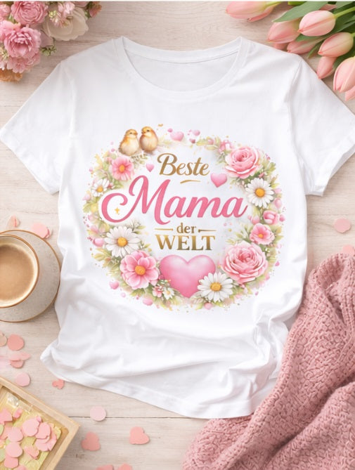 Beste Mama der Welt ❤️ – Muttertag Shirt (Bestseller)