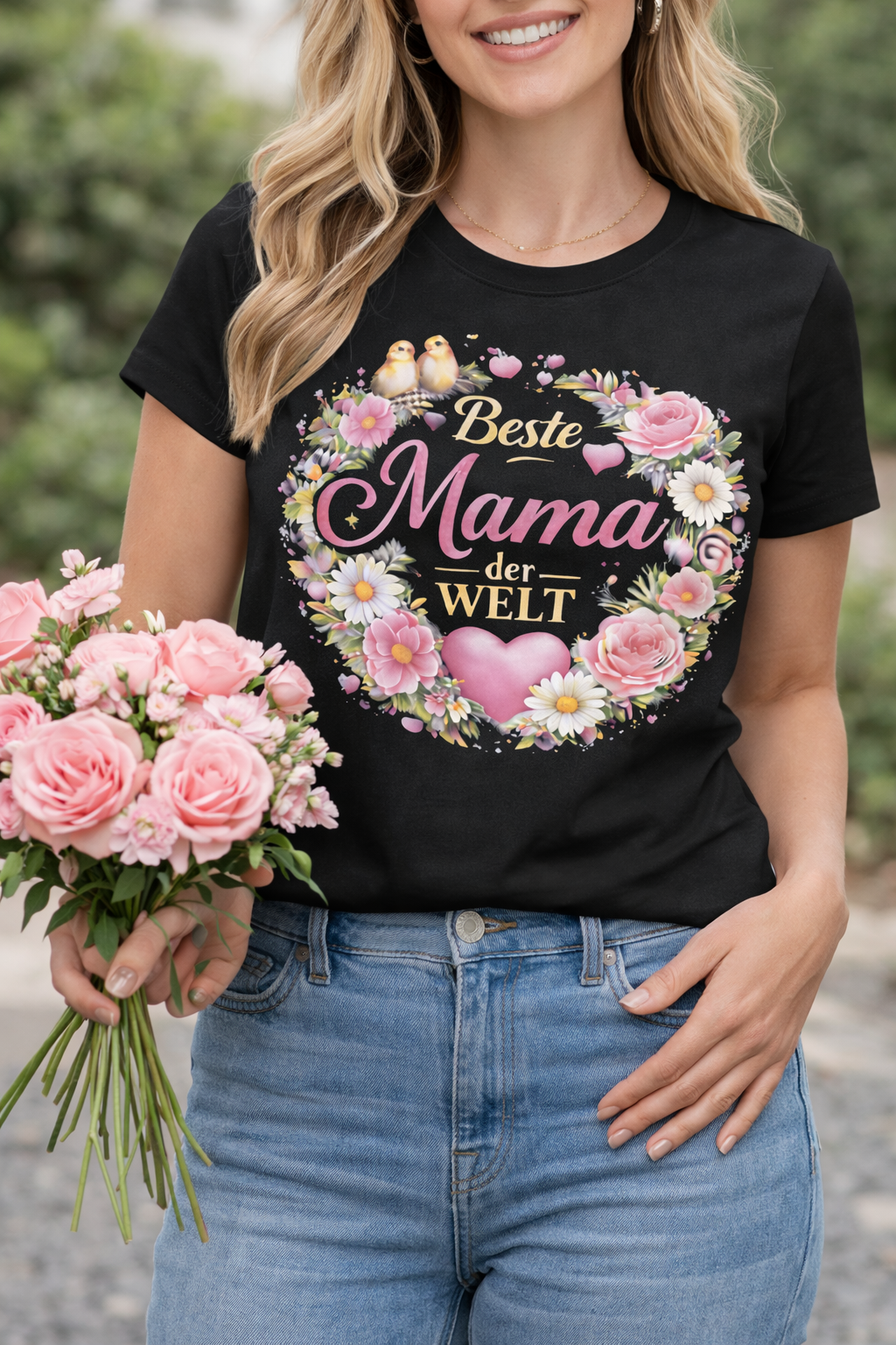 Beste Mama der Welt ❤️ – Muttertag Shirt (Bestseller)