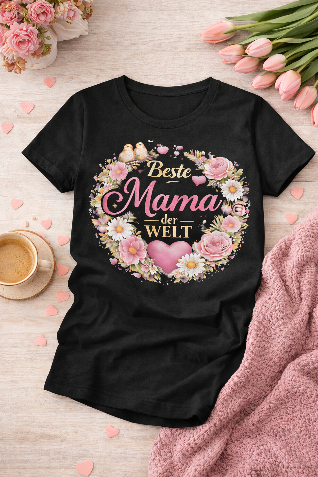 Beste Mama der Welt ❤️ – Muttertag Shirt (Bestseller)
